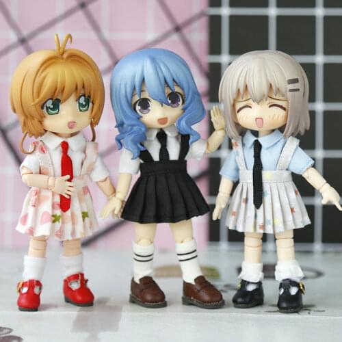 Ob11 doll dress pleated halter skirt GCS clay doll skirt clothes