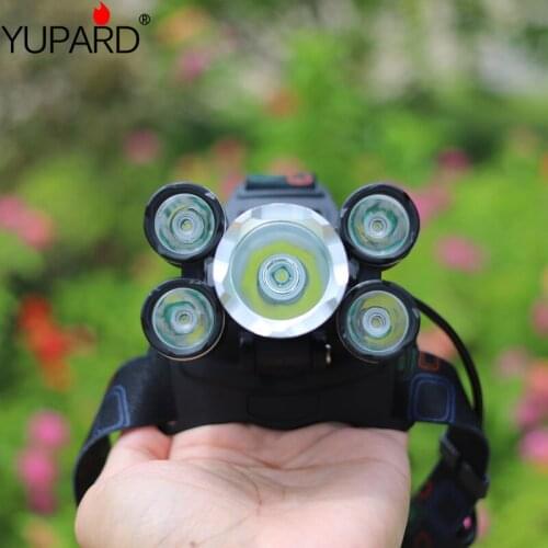Powerful Headlight 5 LED T6 +4*Q5 LED headlamp Flashlight Torch Hunting head light Fishing light camping lantern