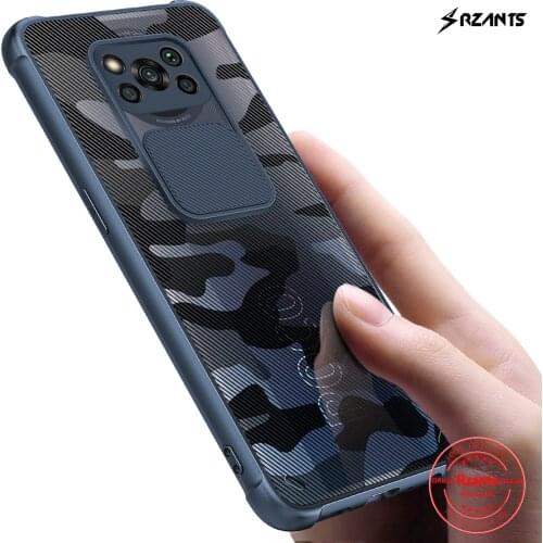 Rzants For Xiaomi POCO X3 NFC POCO X3 Pro Case Soft [Camouflage Lens] Air Bag Conor Shockproof Slim Crystal Clear Cover