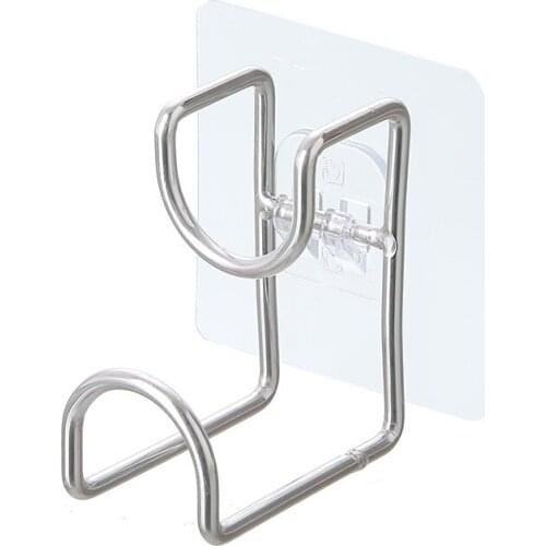 Non-Punching Creative Strong Seamless Paste Washbasin Hook Stainless Steel Washbasin Rack Bathroom Wall Nail-Free Sticky Hook