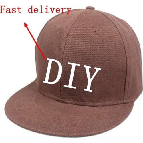 WZCX MOQ10pcs 2019 New Custom LOGO Solid Color Embroidery Letter Baseball Cap DIY Unisex Adjustable Hip Hop Cap Adult Cap