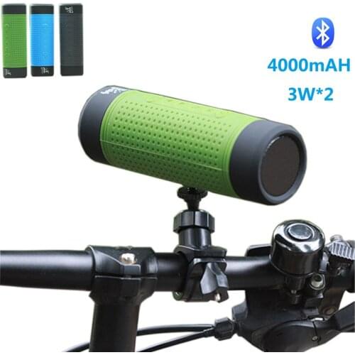 New Outdoor Cycling Wireless Bluetooth Speaker For Mountain Bike 4000mAH 3W*2 Waterproof Speaker Subwoofer For Android Iphone