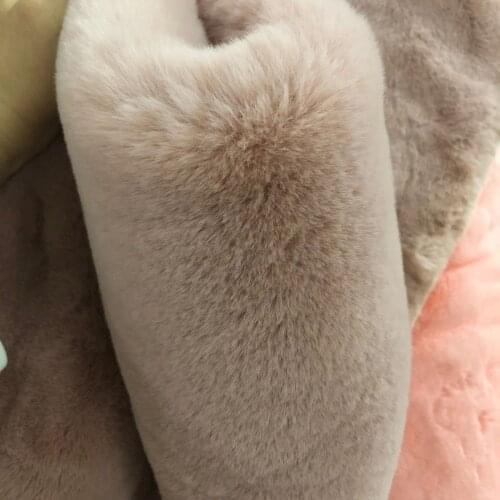New Arrival 1550g/meter 180cm Width Imitate Rex Rabbits Hair 25mm Pile Length Super Soft Plush Fabric High Quality