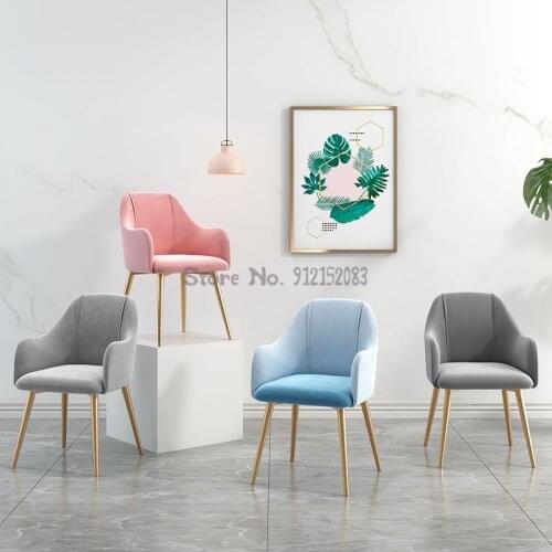 Dining chair home dressing table dressing stool backrest nordic light luxury modern minimalist ins hotel negotiation desk chair