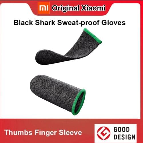 Original Xiaomi Black Shark Game Controller Sweat-proof Gloves Touch Screen Thumbs Finger Sleeve for Phone Gaming,PUBG Gloves