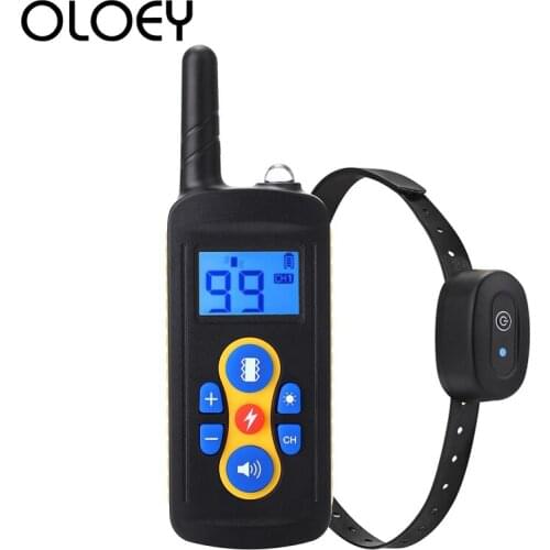 800M Anti Barking Dog Training Device for Pet Dog Collar with Remote Control Waterproof Rechargeable Dog Collar Receiver T-600