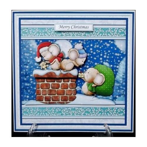 Christmas Mouse Metal Cutting Dies Cut Die Mold Decoration Scrapbooking Embossing paper craft mould punch stencils