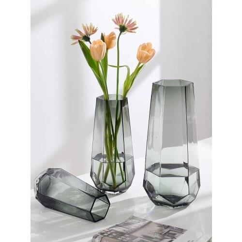 Glass Vase Nordic Terrarium Flower Vases Transparent For Home Decoration Accessories Flower Vases vasos decorativos