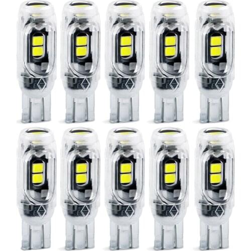 10pcs T10 W5W led Canbus bulbs 5SMD 2835 Led Reading Lights Interior Lights for Ford Focus 2 3 Fiesta Mondeo MK4 MK2 MK3 Fusion