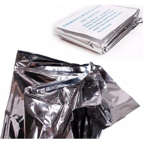 Thin Emergency Blanket Survival Rescue Kits Water Proof Emergency Halloween Christmas Party Background Cloth Lawn Carpet