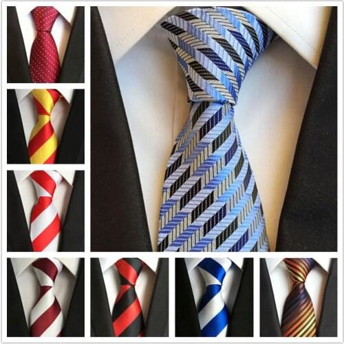8cm Unique Design Fashion Neck Tie Men Formal Occasion Ties Drop Shipping Wheat Stripe Pattern