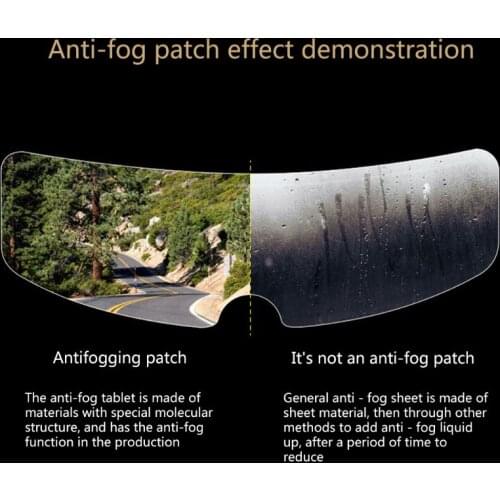 652F Universal Helmet Clear Anti-Fog Motorcycle Helmet Lens Fog Resistant Films