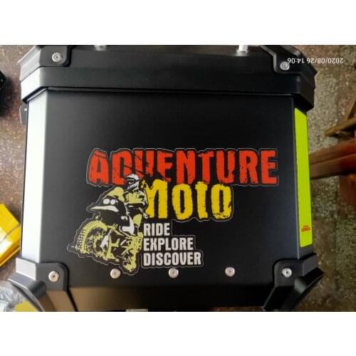 1PCS Car Styling Vinyl Applique Tape Motorcycle Side Box Oil Tank Decorate Stickers for GS Adventure MOTO RIDE Explore Discovery