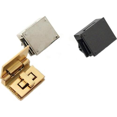 1pcs Metal Bag Folding Turn Lock Twist Lock Clasp Rectangle for Leather Craft Women Bag Handbag Shoulder Bag Purse DIY Hardware