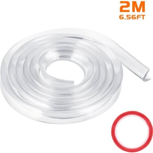 2M Corner Protector Strip Baby Table Edge Furniture Corner Guards Edge Silicone Cover for Kids Collision Bumper Strip