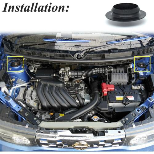 2pcs/set Car Suspension Strut Mount Cover 54330ED000 Replacement Accessories For Nissan Leaf ZE0 Juke F15 Cube Z12