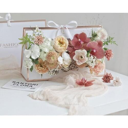 20 piece flower arrangement handbag Valentines Day flower box flower gift box flower fragrance flower arrangement handbag