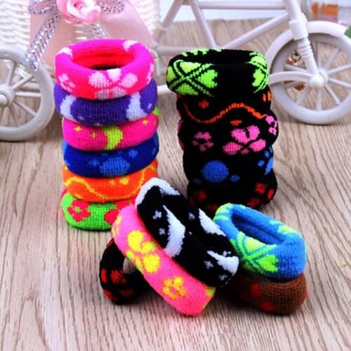 20Pcs High Quality Elastic Hair Bands Tie Gum Haar Headwear For Women Printing Headdress Soft Ponytail Holder For Girls Colored