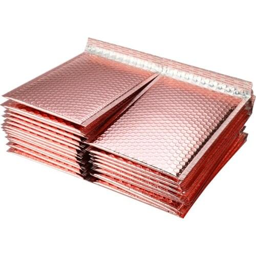 30/50Pcs Foam Envelope Self Seal Mailers Padded Shipping Envelopes With Bubble Mailing Bag Shipping Packages Rose Gold