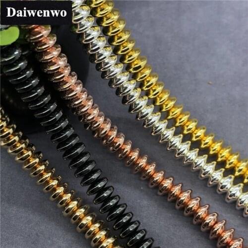 5 Colors Hematine Spacer Beads 4/6/8mm Natural Loose DIY Bracelet Accessories