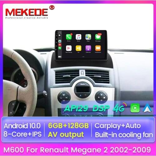 IPS 1280*720 4G LET for Renault Megane 2 2002-2009 Aftermarket Autoradio Car GPS Navigation Multimedia Video Player Wifi Stereo