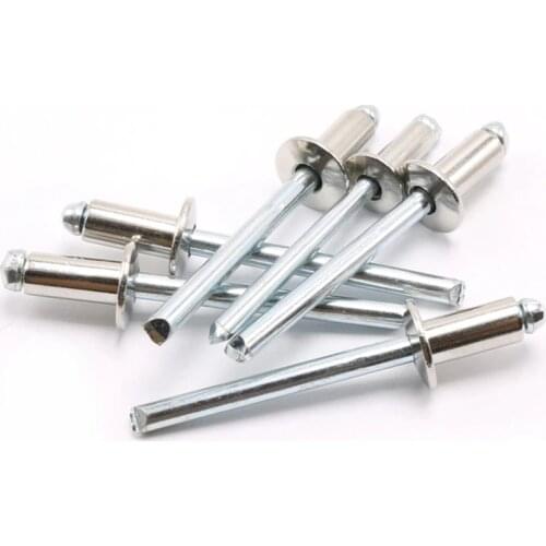 Free shipping 100pcs M4 Stainless steel Blind Rivets Decorate rivet Fold Type size