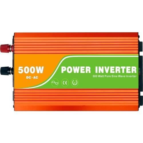 Digital 48VDC (40-60V) 500W Off Grid Inverter to 100-240VAC Ouput, Surge 1000W Pure Sine Wave Solar Wind Inverter with USB