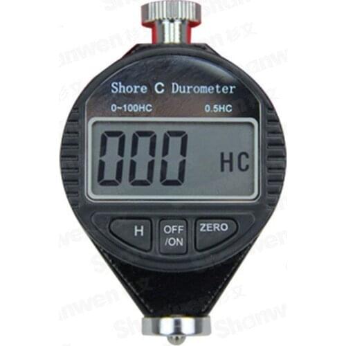 Digital Shore hardness Durometer Digital Hardness Tester Hardness Meter Shore C for Rubber & Plastics (microporous material)