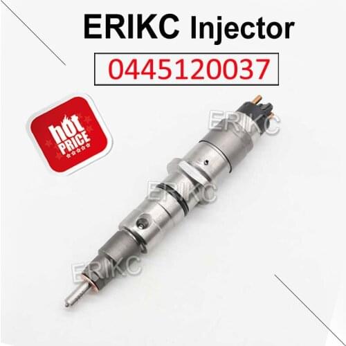 ERIKC 0445120037 Fuel Auto Engine Injector 0 445 120 037 Excavator Genuine New Injector Accessories 0445 120 037 for Bosch