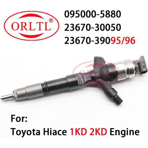 ORLTL Common Rail Injector 095000-5881, 095000-5880, 9709500-588 For Toyota Hiace Nozzle 23670-30050, 23670-39095 23670-39096