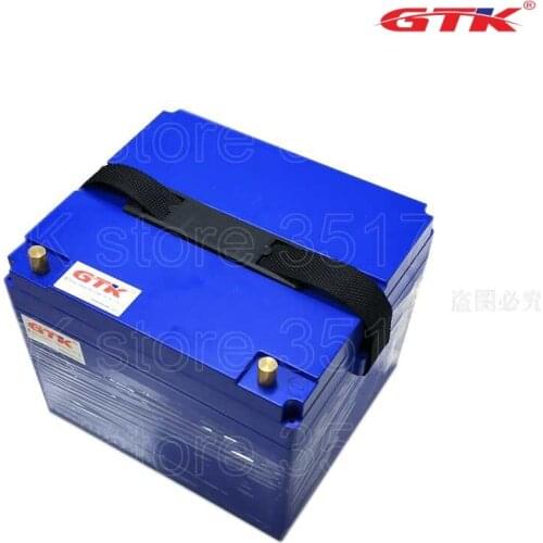 GTK waterproof 12v 120Ah 100Ah 1000W LIfepo4 electric boat Battery Trolling 55lbs outboard solar storage UPS BMS + 10A Charger