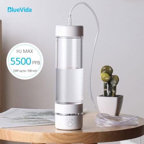 The 5th Generation Max 3700ppb SPE&PEM High hydrogen concentration hydrogen water generator bottle with Hydrogen absorption kit