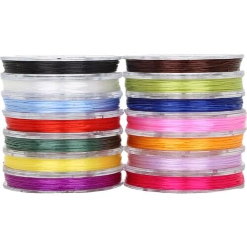 Wear-Resistant Bracelet String Beaded Crystal Filament Connecting Rudraksha Bead Bodhi Beads Bracelet Crafts Rubber Band Rope