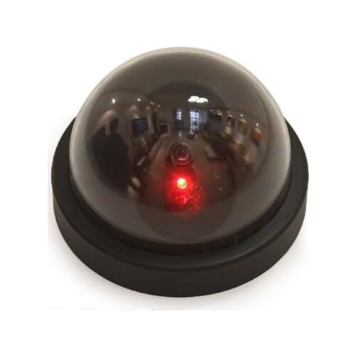 Dome Security Camera high Simulation Monitor System Dummy Dome Led Light Fake for House Shop Office