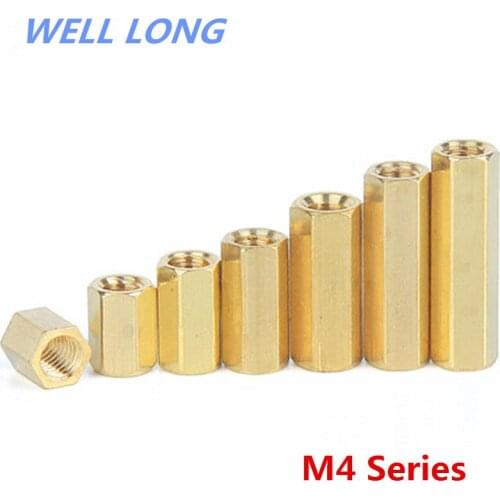 M4 Hexagon Pillars Cu Stud Motherboard Copper Column Isolation Chassis Copper Column Copper column nuts