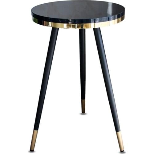 Small table Home living room small tea table simple bedside table light luxury small round table Nordic balcony coffee table cre