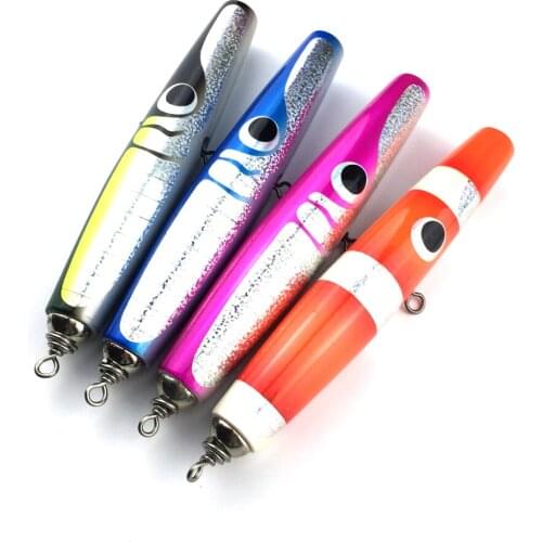 NooNRoo Direct manufacturers to accept orders saltwater popper lures wood popper GT popper 81g 20cm lures for sea fishing game