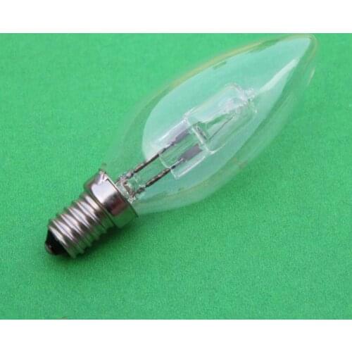 NEW! E14 220 40W 70W halogen bulb crystal lighting table wall lamp bedside energy saving of 30% LED095 10pcs