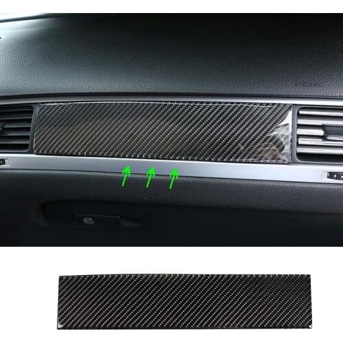 Car Carbon Fiber Center Control Passenger Side Dashboard Panel Cover Trim For VW Touareg 2011 2012 2013 2014 2015 2016 2017 2018