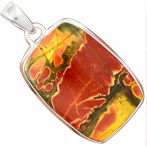 Lovegem Genuine Cherry Creek PENDANT 925 Sterling Silver, 43.5 mm, AP3560