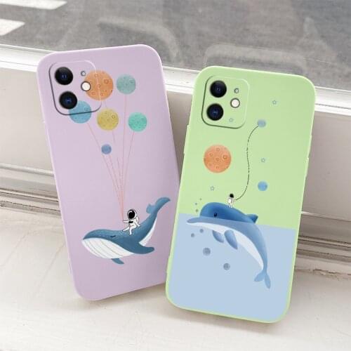 Balloon Shockproof Liquid Silicone Cover Case For iPhone 12 Pro Max Mini 11 Pro Max X XR XS MAX SE2020 8 7 6 6S Plus Phone Case