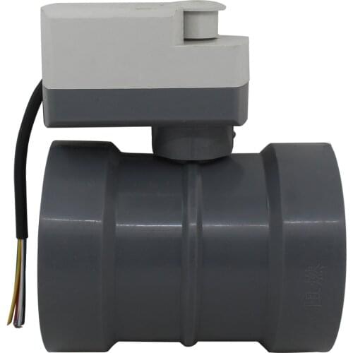 PVC Electric Air Duct Value 110-310 Mm Diam Air Damper Valve Motorized Pipe Valve with 220V Actuator for HVAC ventilation system