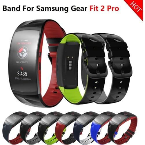Watch Band For Samsung Gear Fit 2 Pro Replacement Wriststrap With Metal Buckle Silicone Wristband For Samsung Fit2 SM-R360 Strap