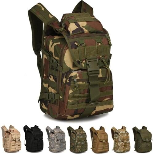 Molle Mens Tactical Bag Military Nylon Climbing Rucksack Hiking Hunting Travel Backpack Camping Trekking Camouflage Bag
