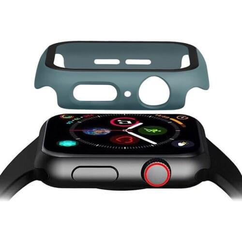 Glass+case For Apple Watch serie 6 5 4 3 SE 44mm 40mm iWatch Case 42mm 38mm bumper Screen Protector+cover apple watch Accessorie