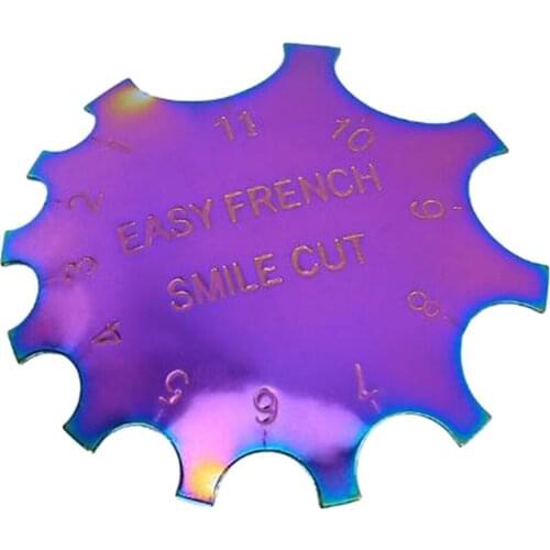 Stencil Nail Cutter French C-Shape Line Edge Cutter Stencil Plate Tool