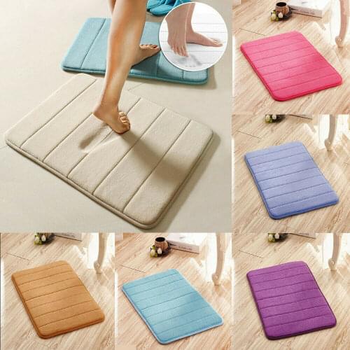 Absorbent Soft Memory Foam Mat Bath Bathroom Bedroom Floor Shower Rug Decor