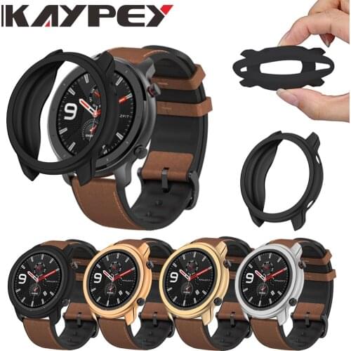 Plating Protective Case for Xiaomi Amazfit GTR 47MM Watch Soft Silicone Shell for Amazfit gtr Cover Frame Protector Accessories