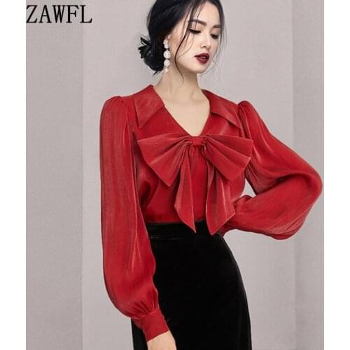ZAWFL Stand-up Collar Blouses