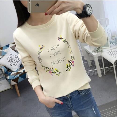2020 New Autumn Winter Women T-shirt Thicken Warm Velour Sweatshirt Kawaii Loose Student T-shirt Casual Women Tops